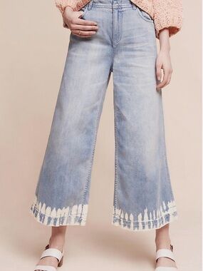 Pilcro and the Letterpress Ultra High Rise Bleached Hem